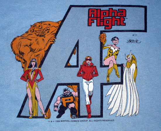 Alpha flight outlet t shirt